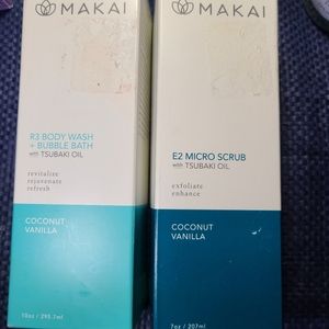 Makai coconut vanilla body wash & micro scrub